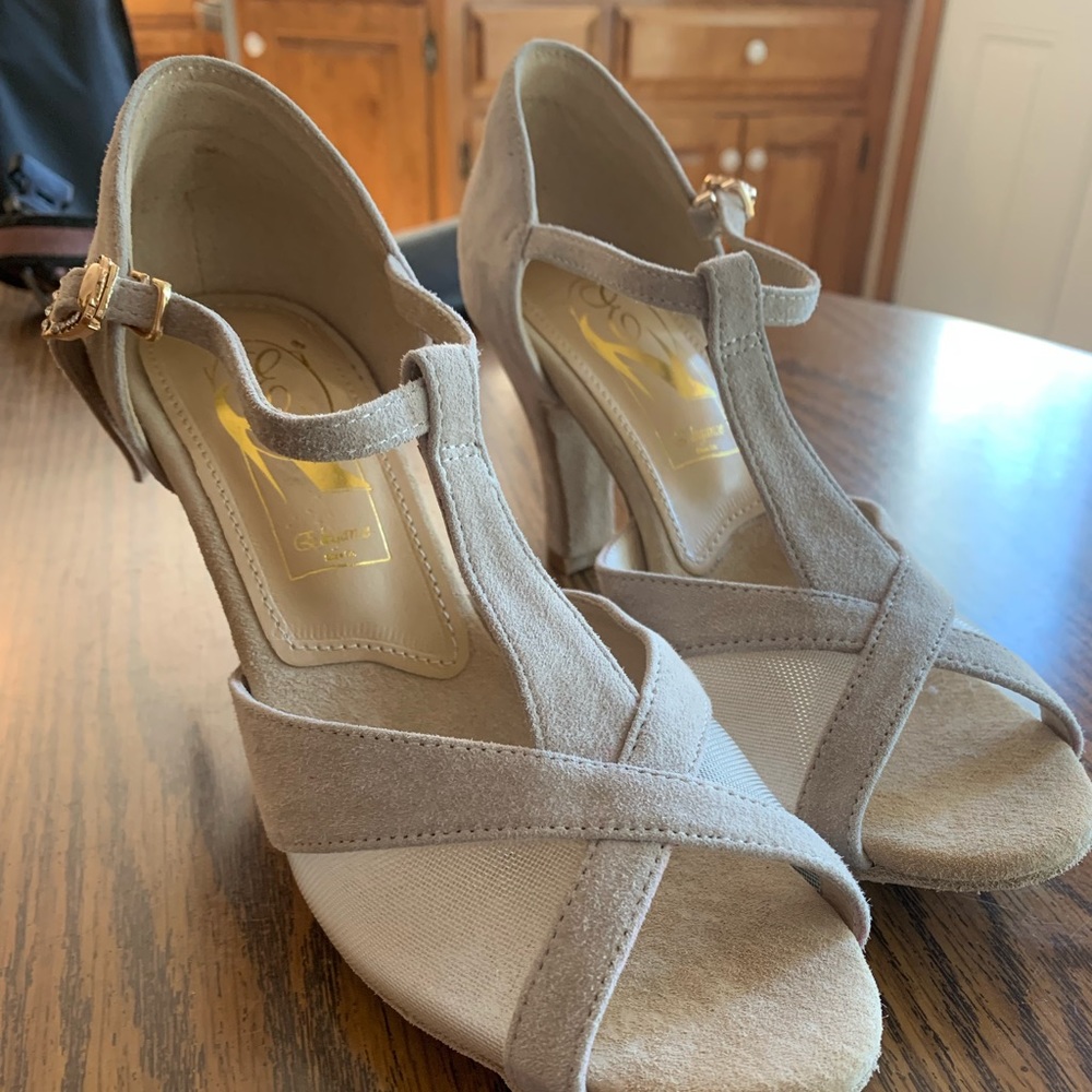 Duchess Double sole Mesh dance heel